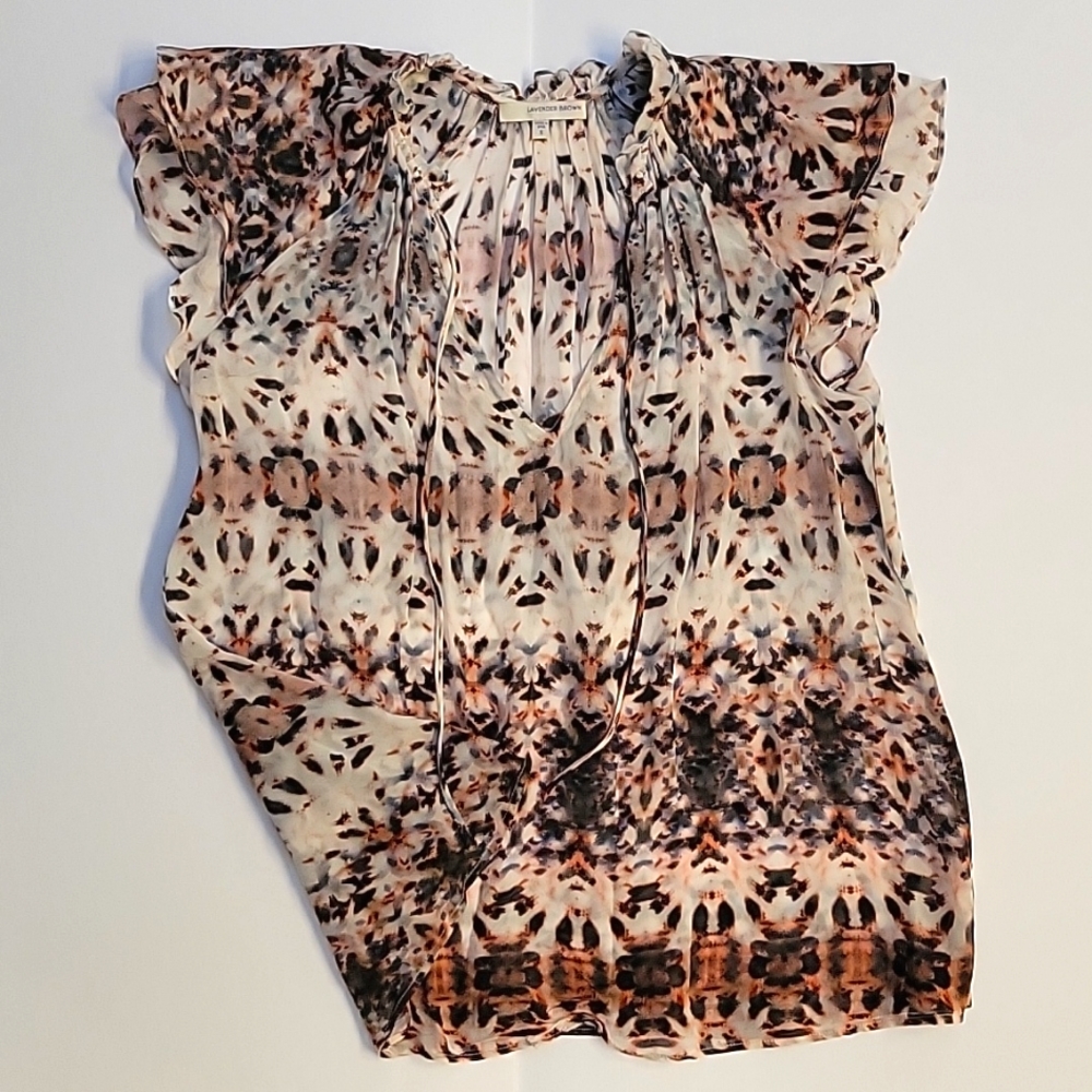 Lavendar Brown blouse